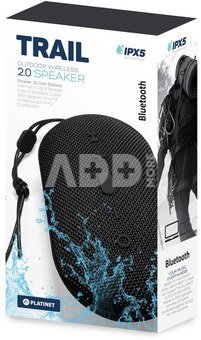 Platinet wireless speaker Trail PMG12 BT, black (44482)