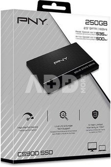 PNY SSD 250GB 2,5 SATA3 SSD7CS900-250-RB