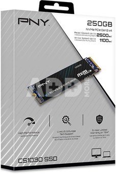 PNY SSD drive 250GB M.2 2280 CS1030 M280CS1030-250-RB