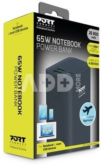 PORT CONNECT Powerbank 26 800 mAh PD 65W | PORT CONNECT