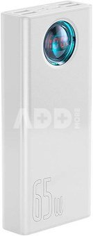 Powerbank Baseus Amblight 30000mAh, 4xUSB, USB-C, 65W (white)
