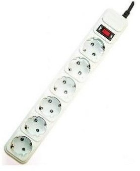 Power Cube Surge Protector SPG6-B-6C/ 1.8 m/ 6 Sockets/ Grey