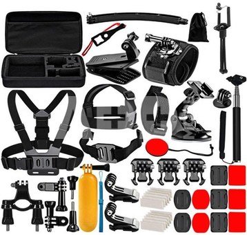 Puluz 50 in 1 Accessories Ultimate Combo Kits for sports cameras PKT39
