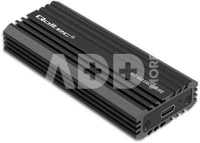 Qoltec Enclosure for drive M.2 SATA, NVMe, USB C, 2TB