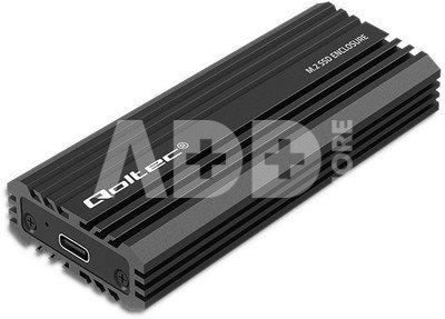 Qoltec Enclosure for drive M.2 SATA, NVMe, USB C, 2TB