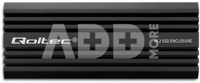Qoltec Enclosure for drive M.2 SATA, NVMe, USB C, 2TB