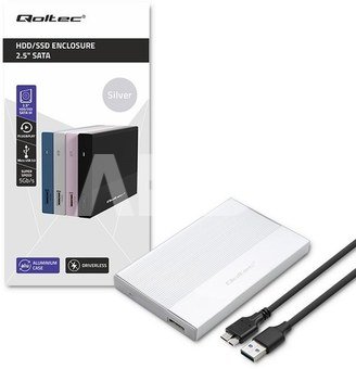 Qoltec Enclosure for SSD HDD 2.5drive,SATA,USB3.0,2T