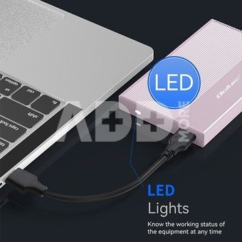 Qoltec Enclosure for SSD HDD 2.5drive,SATA,USB3.0,2T