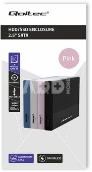Qoltec Enclosure for SSD HDD 2.5drive,SATA,USB3.0,2T