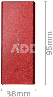 Qoltec Enclosure M.2 SSD drive SATA,NGFF,USB3.0,2TB