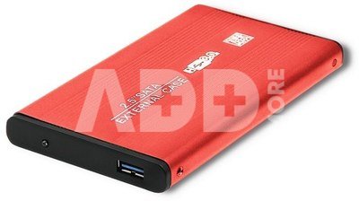 Qoltec Hard drive adapterUSB3.0 HDD/SSD 2.5" SATA3 red