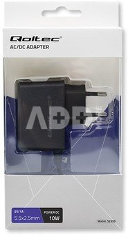 Qoltec Plug in power supply 10W 5V, 2A, 5.5x2.5