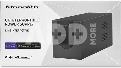 Qoltec Uninterruptible power supply, 1200VA, 720W