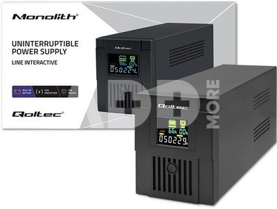Qoltec Uninterruptible power supply, 2000VA, 1200W