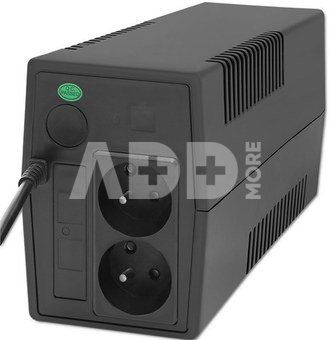 Qoltec Uninterruptible power supply, 850VA, 480W