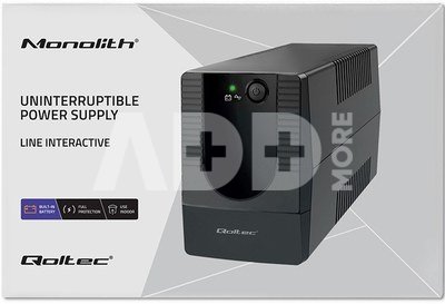 Qoltec Uninterruptible power supply, 850VA, 480W