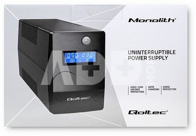 Qoltec Uninterruptible power supply, 850VA, 480W, LC