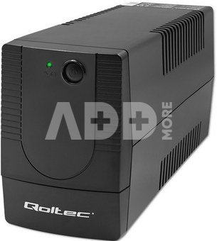 Qoltec Uninterruptible power supply, 850VA, 480W