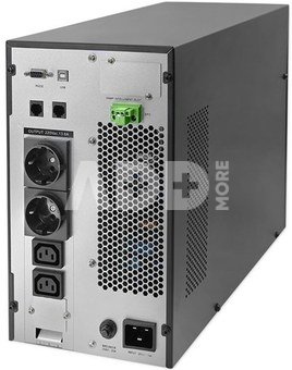 Qoltec UPS 3kVA, 3000W, PF 1.0 LCD, EPO, USB, On line