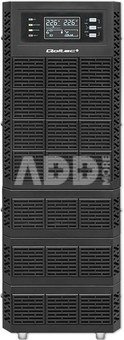 Qoltec UPS 6kVA, 6000W, PF 1.0 LCD, EPO, USB, On line