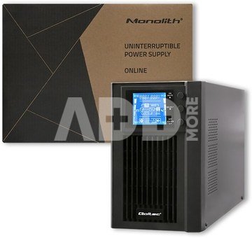 Qoltec UPS On-line Pure Sine Wave 1kVA 800W LCD USB
