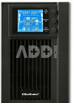 Qoltec UPS On-line Pure Sine Wave 1kVA 800W LCD USB