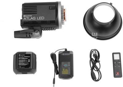 Quadralite Atlas LED 400W akumulatoru LED gaisma