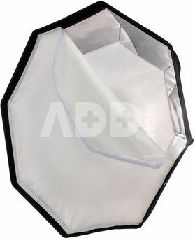 Caruba Quick Assembly Matte Zilver Round Softbox 120cm