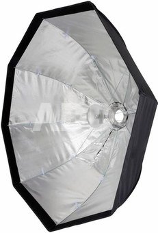 Caruba Quick Assembly Matte Zilver Round Softbox 120cm