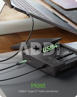 Raidsonic 4-Bays USB4 Duplicator (1:3 clone) for NVMe M.2 SSD | IB-4013MCL-C4