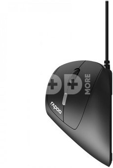 Rapoo EV200 Schwarz Wired Ergonomic Mouse