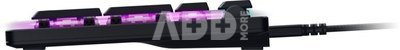 Razer Deathstalker V2, Gaming Keyboard, RGB LED light, RU, Black, Wired, Linear Optical Switch