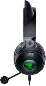 Razer Headset Kraken Kitty V2 Microphone, Black, Wired, On-Ear, Noise canceling