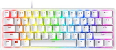 Razer Huntsman Mini 60%, Gaming keyboard, Optical, RGB LED light, US, Mercury, Wired
