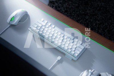 Razer Huntsman Mini, Gaming keyboard, RGB LED light, US, Mercury White, Wired