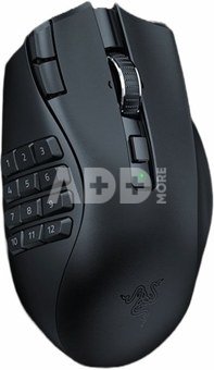 Razer Naga V2 HyperSpeed Gaming Mouse, 2.4GHz, Bluetooth, Wireless