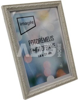 Frame 15x21 plastic INDIA VF3732 white 15 mm