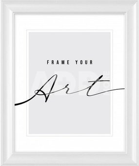 Frame KNOR Sylwia 30x40 white matte|40mm|plexi