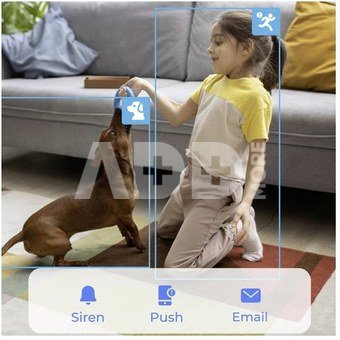 Reolink 4K Dual-Band Wi-Fi 6 Indoor Camera with Auto Tracking | E Series E340 | PTZ | 8 MP | 2.8-8mm/F1.6 | Micro SD, Max. 512GB