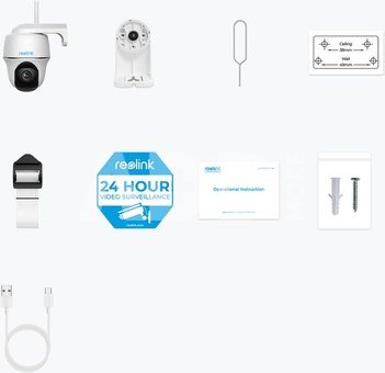 Reolink Smart Pan and Tilt Wire-Free Camera | Argus Series B430 | PTZ | 5 MP | Fixed | H.265 | Micro SD, Max. 128 GB