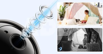 Reolink Smart Wi-Fi PT Indoor Security Camera | E331 | PTZ | 5 MP | F4mm/F1.6 | H.264 | Micro SD, Max. 512 GB