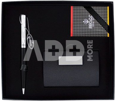 Rinkinys parkeris Scotch black +dėklas vizitinėms PRW55D REGAL