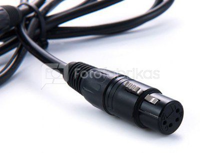 Rolux 4-Pin XLR Female with 4-Pins Male Connector