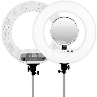 Caruba Round Vlogger 18 inch LED set PRO met tas   White