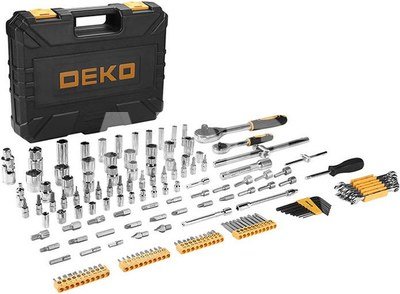 Sada ručního nářadí Deko Tools DKAT150, 150 kusů