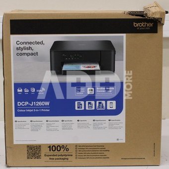 SALE OUT. Brother DCP-J1260W 3-in-1 Wireless Inkjet Printer | SALE OUT. | Multifunctional printer | DCP-J1260W | Inkjet | Colour | 3-in-1 | A4 | Wi-Fi | Black | DAMAGED PACKAGING