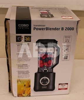 SALE OUT. Caso B 2000 Power Blender, Power 2000 W, Black | Caso Power Blender | B 2000 | Tabletop | 2000 W | Jar material Tritan | Jar capacity 2 L | Ice crushing | Black | DAMAGED PACKAGING, SCRATCHED SIDE OF LIQUID CONTAINER