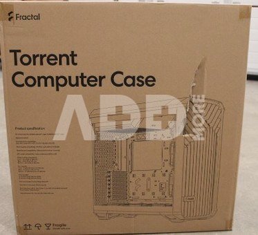 SALE OUT.Fractal Design Torrent Black TG Light Tint Fractal Design Torrent Black TG Light Tint Fractal Design Black DAMAGED PACKAGING ATX | Fractal Design | Torrent Black TG Light Tint | Black | DAMAGED PACKAGING | Power supply included | ATX