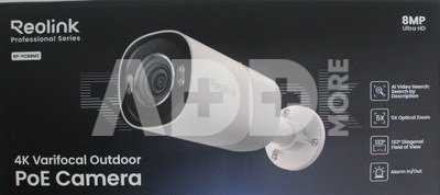 SALE OUT. Reolink PCRPB4K02 Smart 4K 133&deg; View PoE Bullet Camera with 5&times; Optical Zoom | Reolink Smart 4K 133&deg; View PoE Camera with 5&times; Optical Zoom | RP-PCB8MZ | 24 month(s) | Bullet | 8 MP | F2.7-13.5mm/F1.6 | IP67 | H.265/H.264 | Micro SD, Max. 512 GB | UNPACKED, DEMO