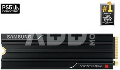 Samsung 9100 PRO With Heatsink | 1000 GB | SSD form factor M.2 2280 | Solid-state drive interface PCIe 5.0 NVMe | Read speed 14800 MB/s | Write speed 13400 MB/s